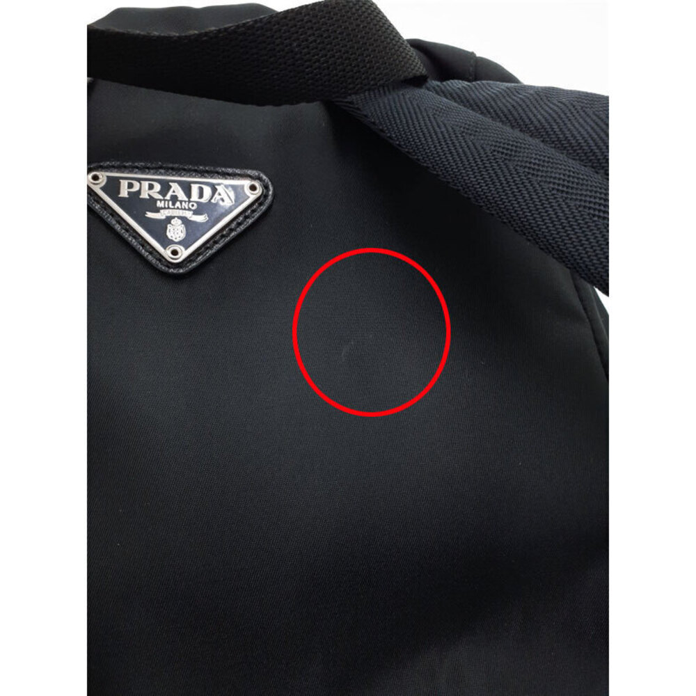 PRADA Two Pocket Tessuto Backpack Rucksack Daybag Black - Picture 8 of 9